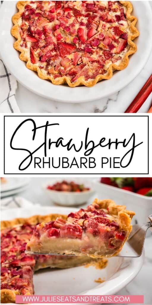 Strawberry Rhubarb Pie JET Pinterest