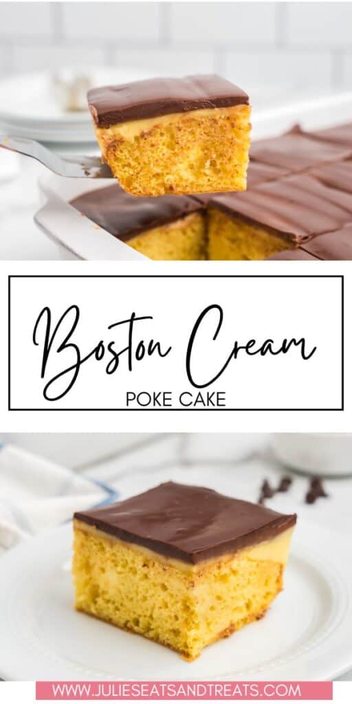 Boston Cream Poke Cake JET Pinterest Image