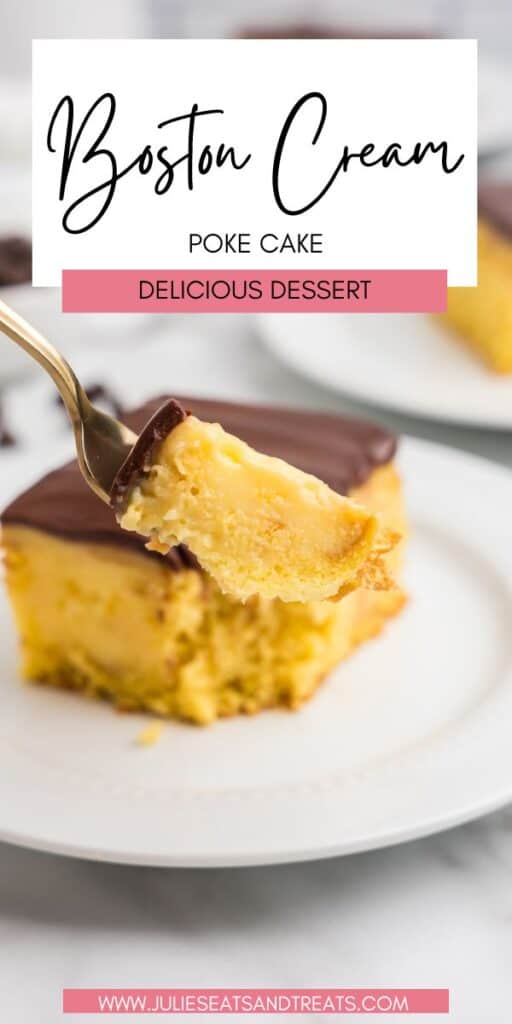 Boston Cream Poke Cake JET Pin Image