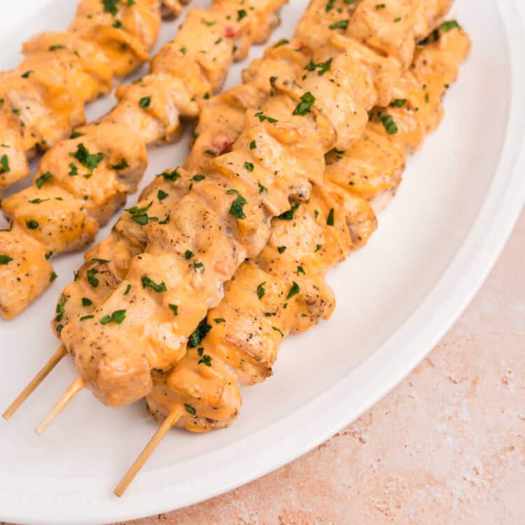 Bang Bang Chicken Skewers Square Image