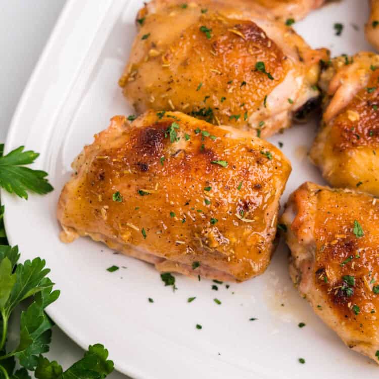 Honey Mustard Chicken Thighs Square Image