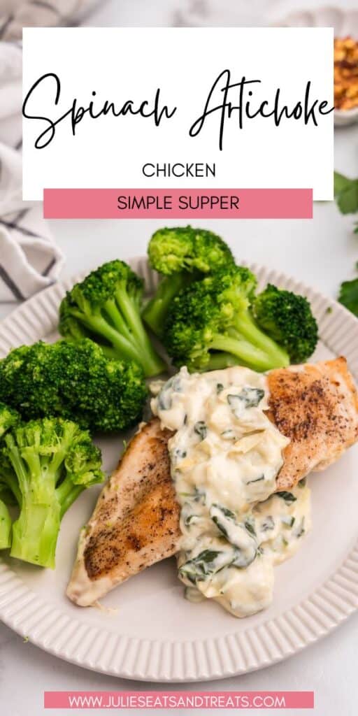 Spinach Artichoke Chicken JET Pin Image
