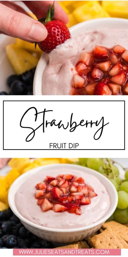 Strawberry Fruit Dip JET Pinterest Image