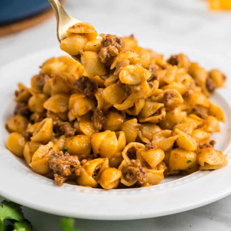 Cheeseburger Pasta Square Image