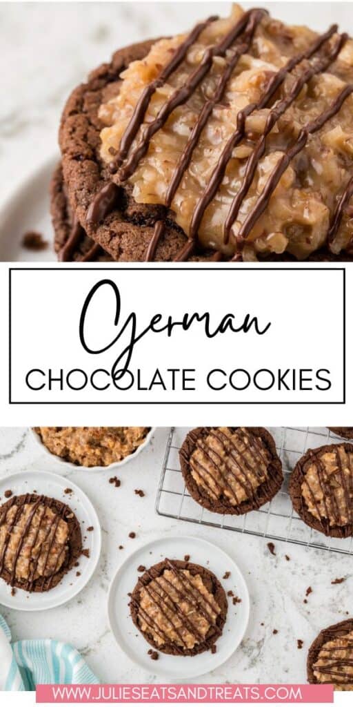 German Chocolate Cookies JET Pinterest Image