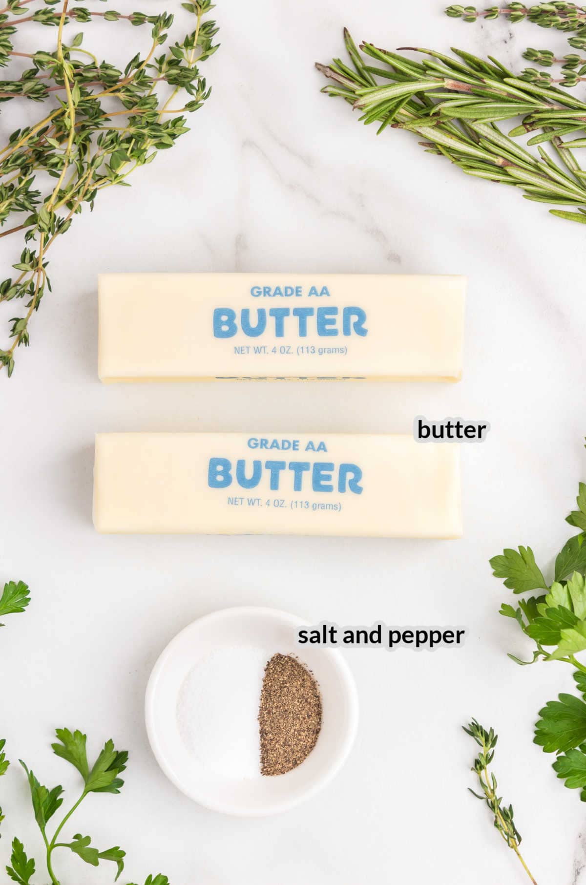 Herb Butter ingredients