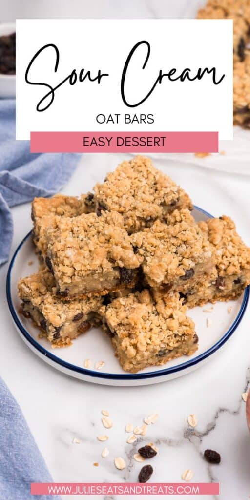 Sour Cream Raisin Bars JET Pin Image