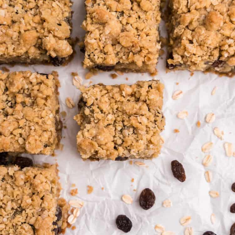 Sour Cream Raisin Bars Square Image